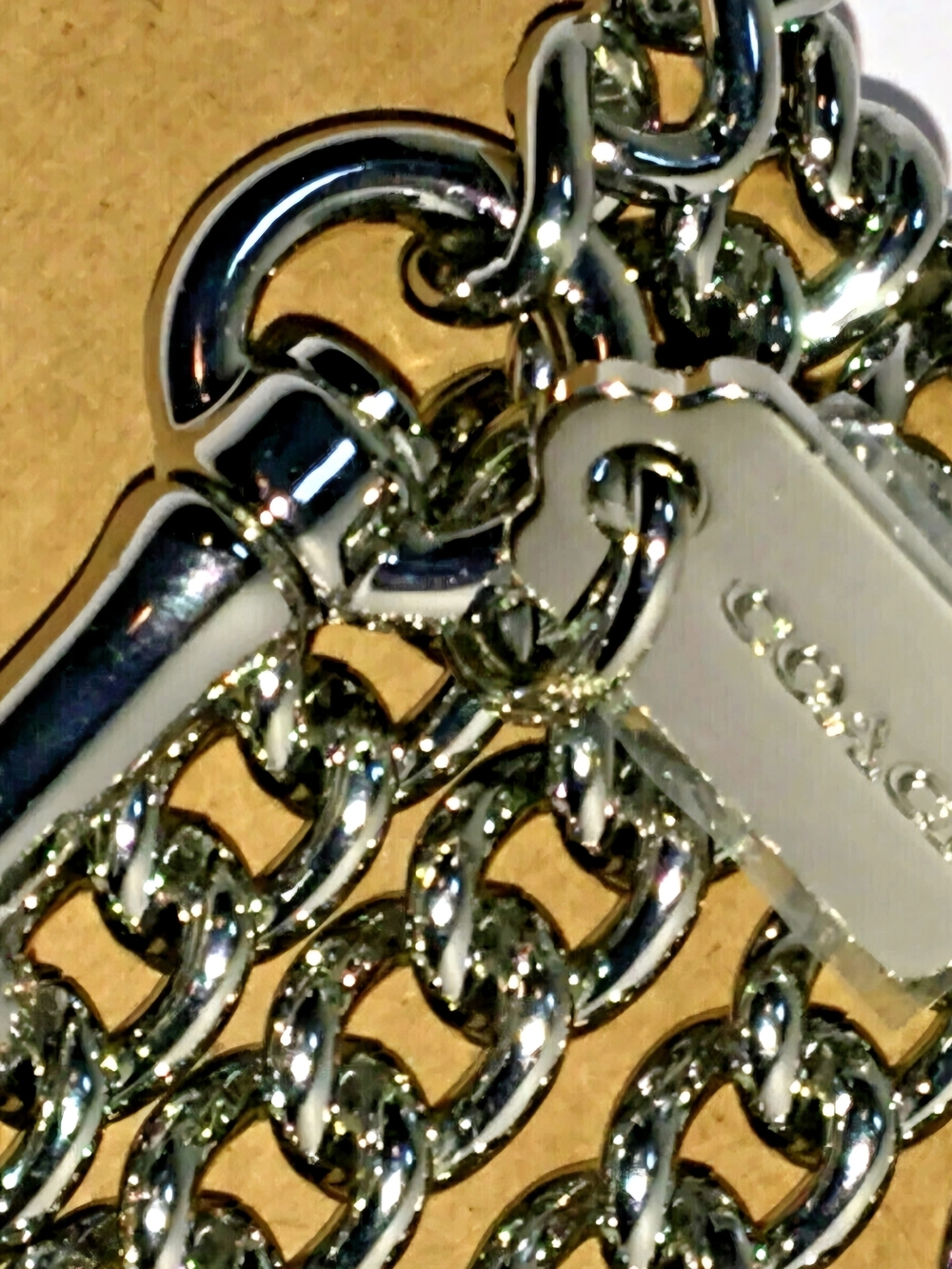 Coach Silver Chain Strap - Picture 3 of 5